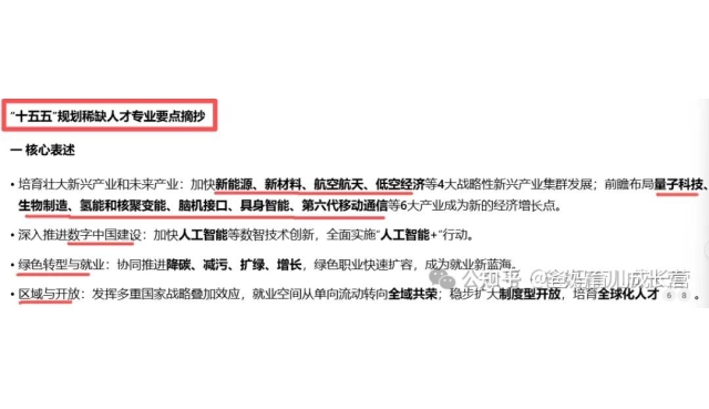 未来10年，国家最稀缺的10类专业人才！十五五规划摘抄，高中家长替孩子收藏